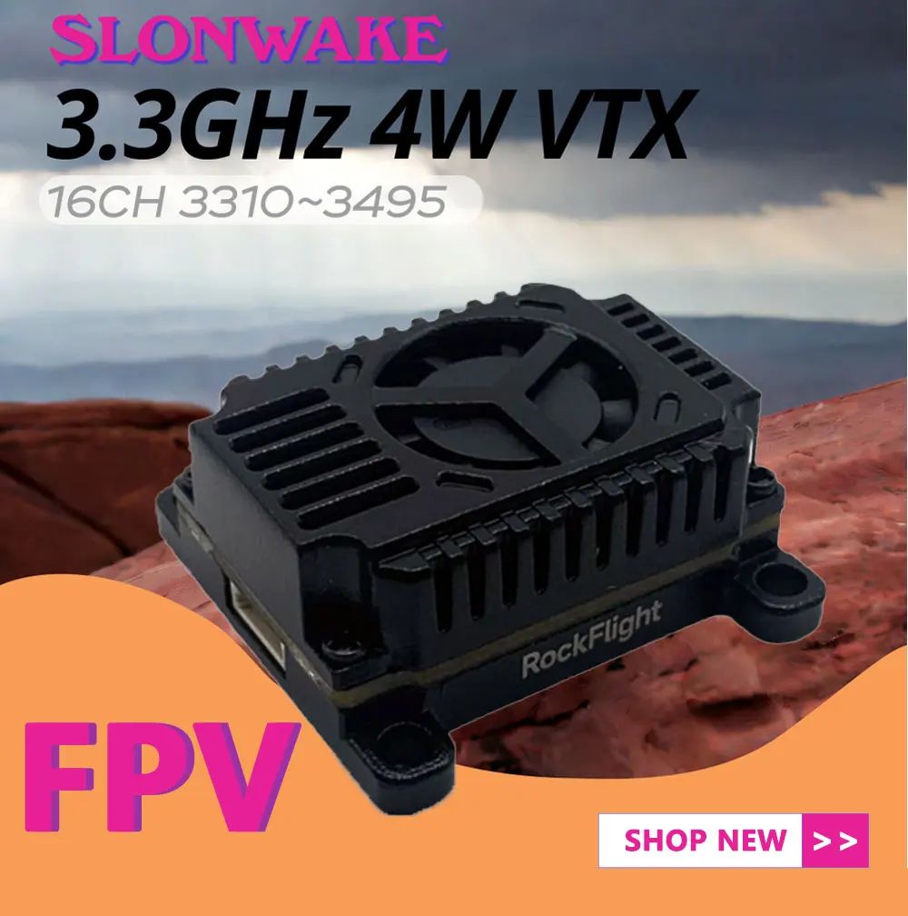 SLONWAKE FPV 3.3G 16CH 4000mW  - đánh giá và giá Drone Transmitter