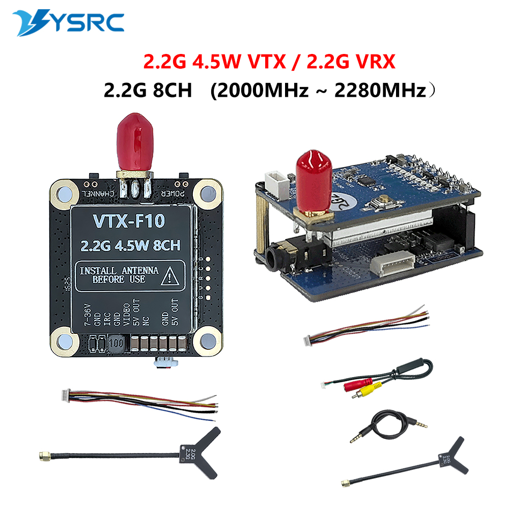 2.0-2.2G 4.5W VTX 8CH FPV Vide - đánh giá và giá Drone Transmitter