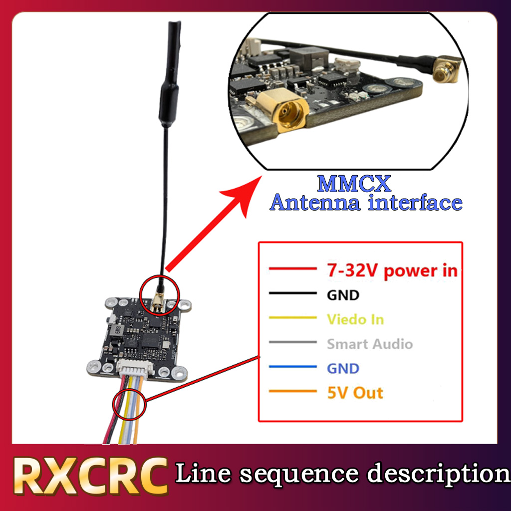 RXCRC 5.8G Module 48CH 1.6W VT - đánh giá và giá Drone Transmitter