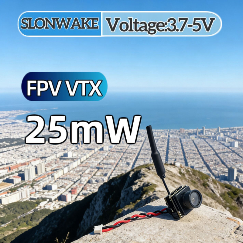 SLONWAKE FPV 25mW power simula - đánh giá và giá Drone Transmitter