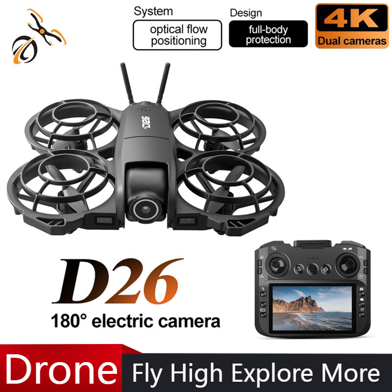 D26 Drone 4K Aerial HD 180° Ca - đánh giá và giá Drone Gimbal