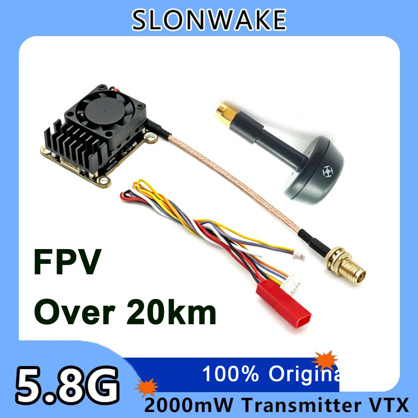 New upgrade 5.8Ghz 2W adjustab - đánh giá và giá Drone Transmitter