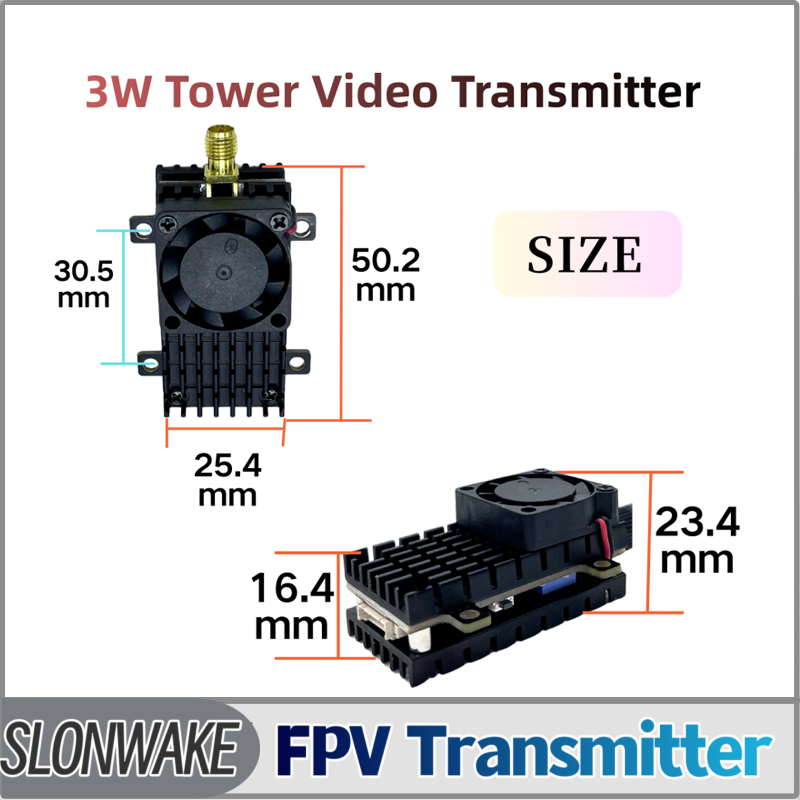 SLONWAKE 5.8G 3000mW Simulatio - đánh giá và giá Drone Transmitter