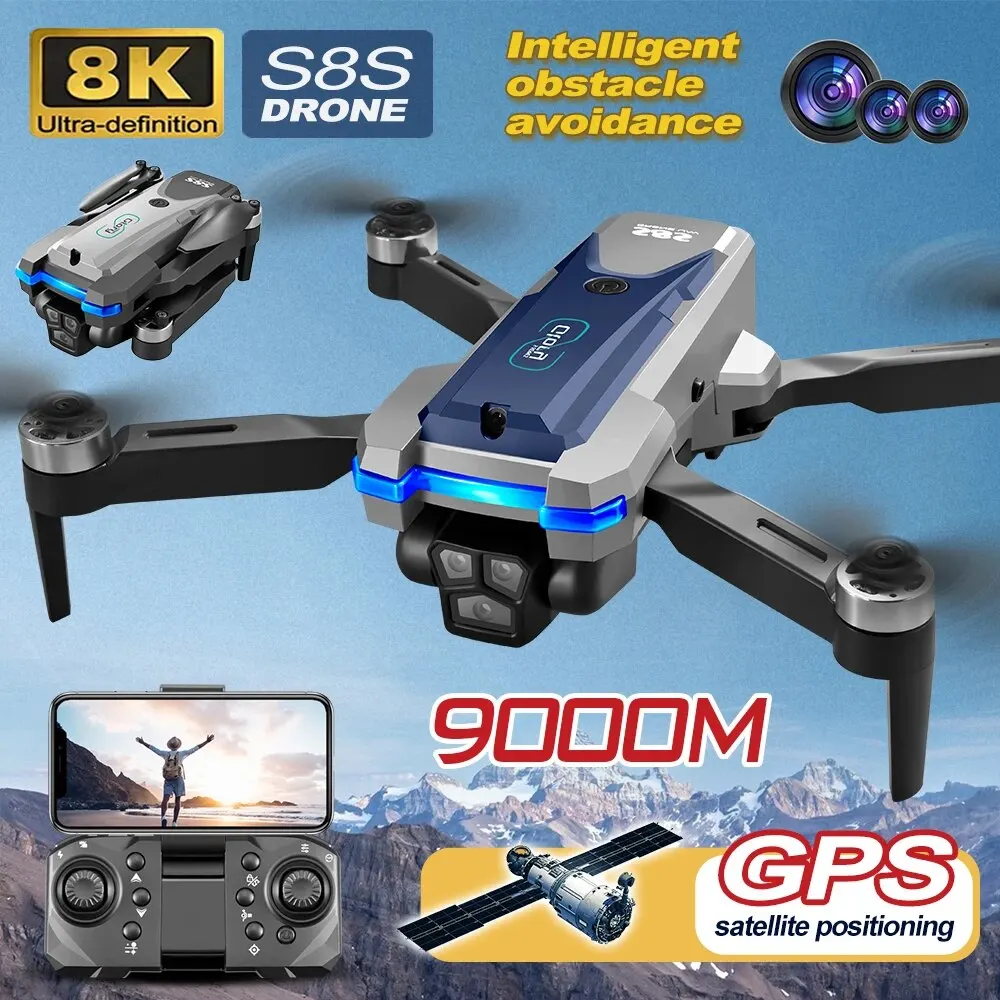 S8S GPS Drone 5G Wifi 8K HD Du - đánh giá và giá Drone Gps Mount